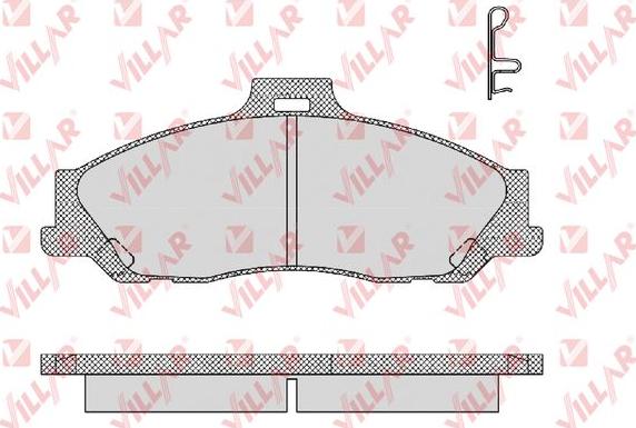 Villar 626.1355 - Гальмівні колодки, дискові гальма autozip.com.ua