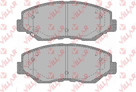 Villar 626.1364 - Гальмівні колодки, дискові гальма autozip.com.ua