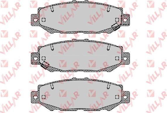 Villar 626.1385 - Гальмівні колодки, дискові гальма autozip.com.ua