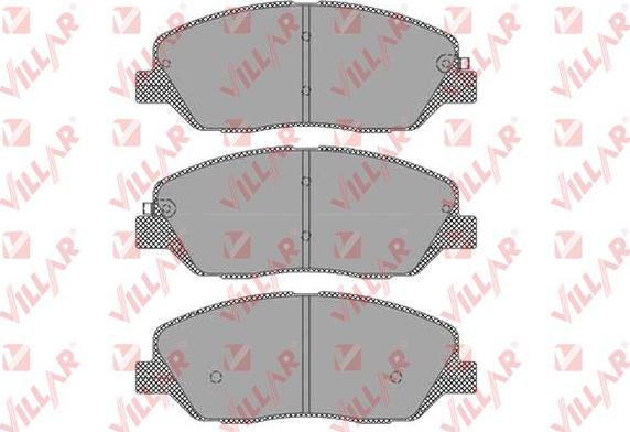 Villar 626.1382 - Гальмівні колодки, дискові гальма autozip.com.ua