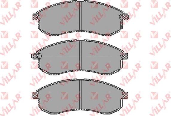 Villar 626.1334 - Гальмівні колодки, дискові гальма autozip.com.ua