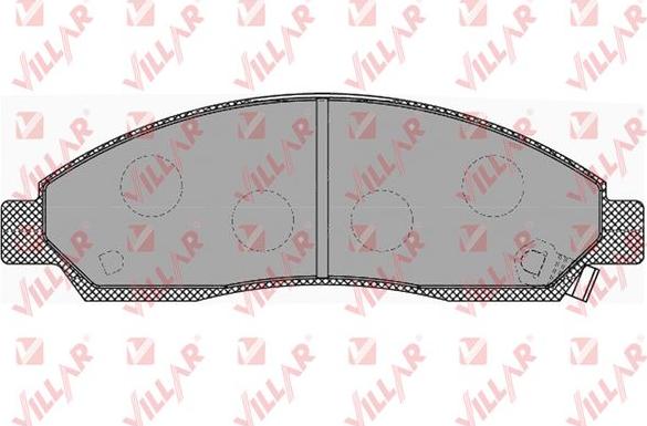 Villar 626.1372 - Гальмівні колодки, дискові гальма autozip.com.ua