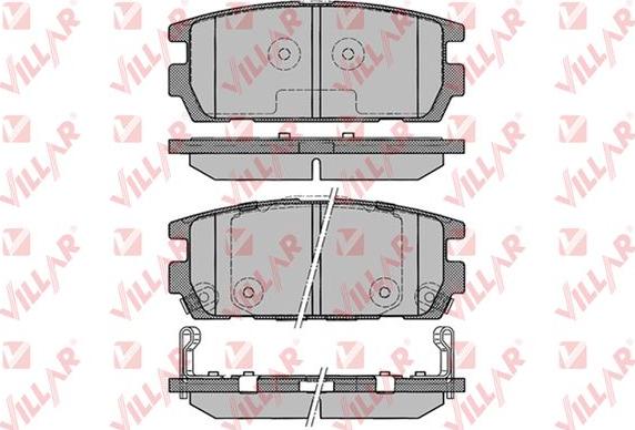 Villar 626.1290 - Гальмівні колодки, дискові гальма autozip.com.ua