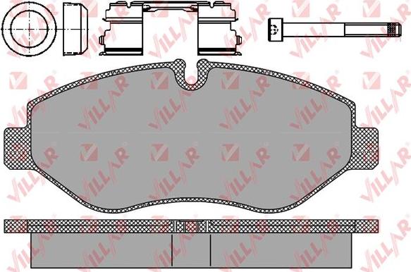 Villar 626.1297 - Гальмівні колодки, дискові гальма autozip.com.ua