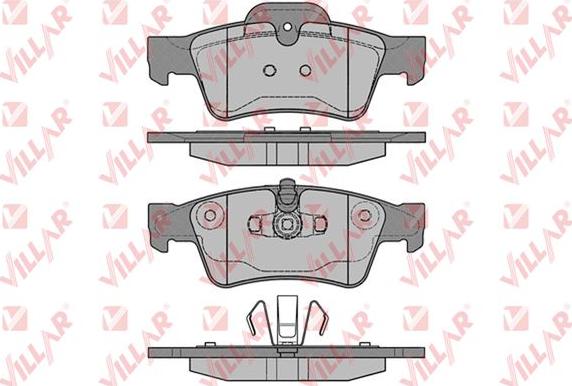 Villar 626.1254 - Гальмівні колодки, дискові гальма autozip.com.ua