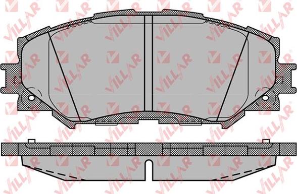 Villar 626.1258 - Гальмівні колодки, дискові гальма autozip.com.ua