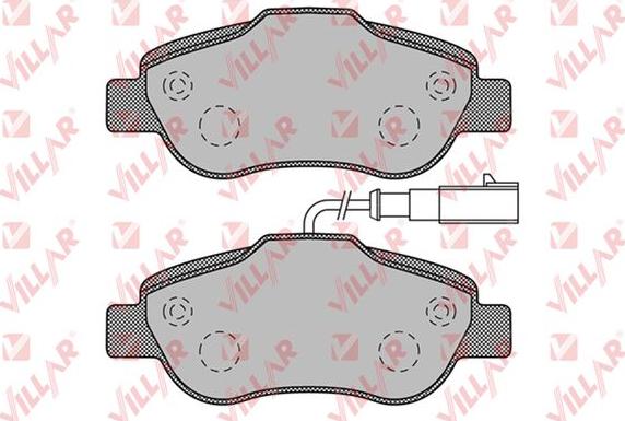 Villar 626.1263 - Гальмівні колодки, дискові гальма autozip.com.ua