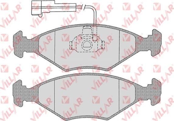 Villar 626.1204 - Гальмівні колодки, дискові гальма autozip.com.ua