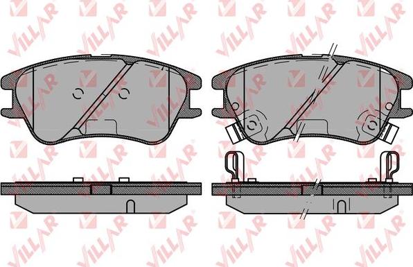 Villar 626.1212 - Гальмівні колодки, дискові гальма autozip.com.ua