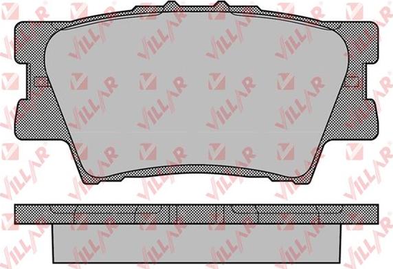 Villar 626.1281 - Гальмівні колодки, дискові гальма autozip.com.ua