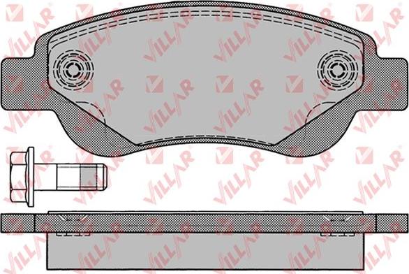 Villar 626.1235 - Гальмівні колодки, дискові гальма autozip.com.ua