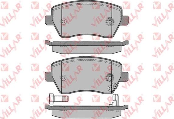 Villar 626.1229 - Гальмівні колодки, дискові гальма autozip.com.ua