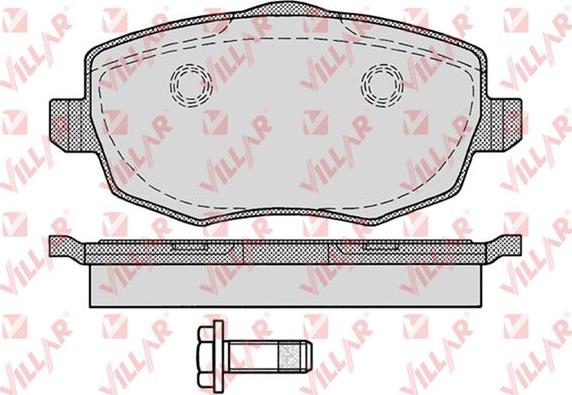 Villar 626.1223 - Гальмівні колодки, дискові гальма autozip.com.ua