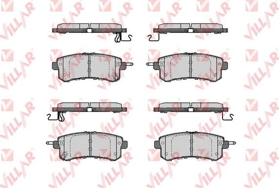 Villar 626.1798 - Гальмівні колодки, дискові гальма autozip.com.ua