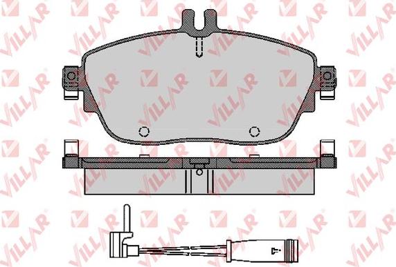 Villar 626.1781A - Гальмівні колодки, дискові гальма autozip.com.ua