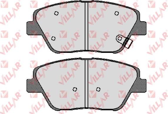 Villar 626.1736 - Гальмівні колодки, дискові гальма autozip.com.ua