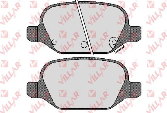 Villar 626.1724 - Гальмівні колодки, дискові гальма autozip.com.ua