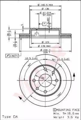 Maxtech 863114.6980 - Гальмівний диск autozip.com.ua