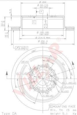 Villar 628.1587 - Гальмівний диск autozip.com.ua