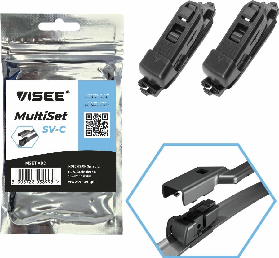 VISEE MSET ADC - Адаптер, щітка склоочисника autozip.com.ua
