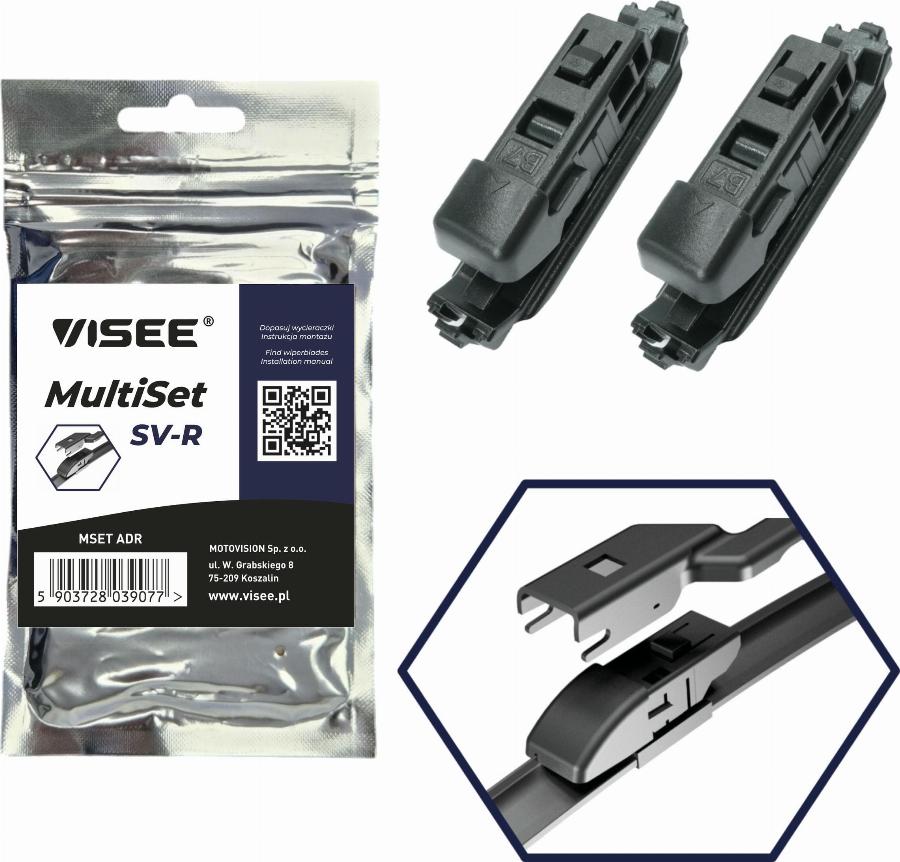 VISEE MSET ADR - Адаптер, щітка склоочисника autozip.com.ua