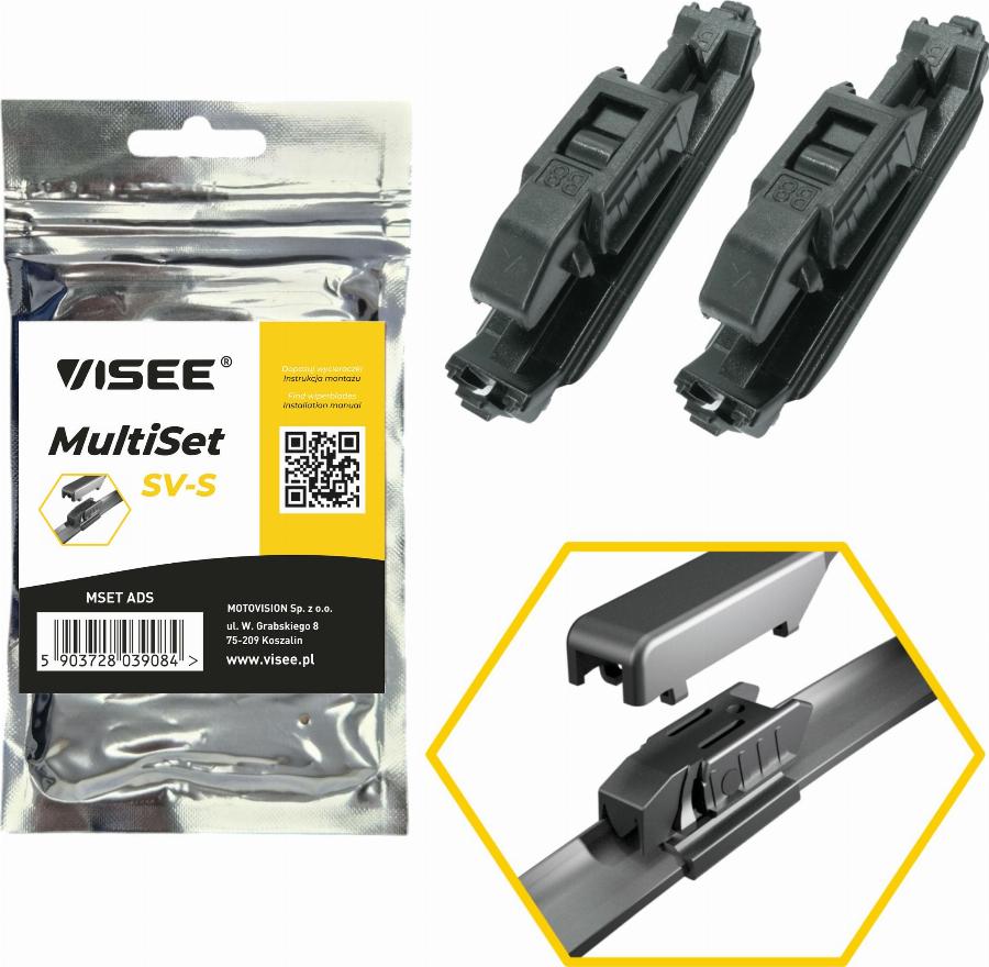 VISEE MSET ADS - Адаптер, щітка склоочисника autozip.com.ua