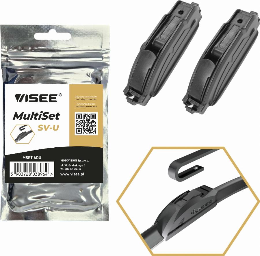 VISEE MSET ADU - Адаптер, щітка склоочисника autozip.com.ua