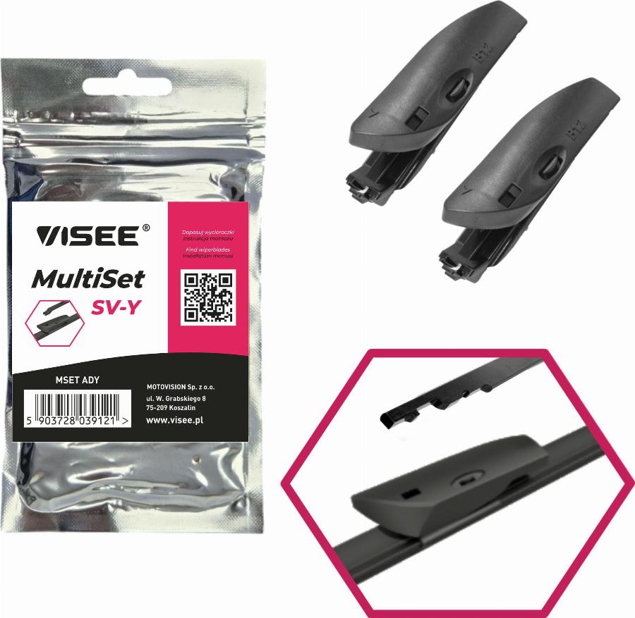 VISEE MSET ADY - Адаптер, щітка склоочисника autozip.com.ua