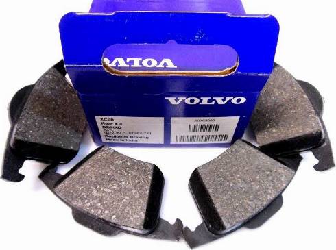 Volvo 30793093 - Гальмівні колодки, дискові гальма autozip.com.ua
