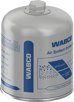Wabco 432 901 228 2 - Патрон осушувача повітря, пневматична система autozip.com.ua