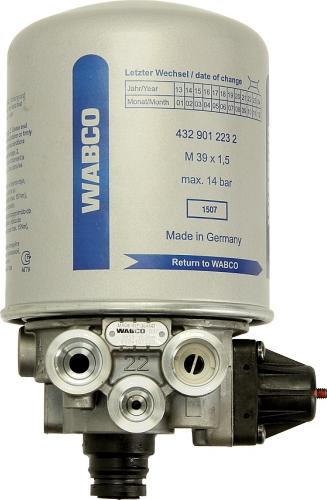 WABCO 4324107200 - Осушувач повітря, пневматична система autozip.com.ua