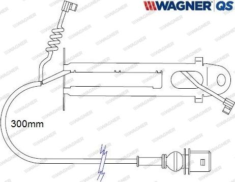 Wagner 587033W - Сигналізатор, знос гальмівних колодок autozip.com.ua