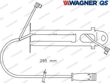 Wagner 587022W - Сигналізатор, знос гальмівних колодок autozip.com.ua