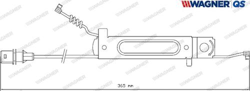 Wagner 587075W - Сигналізатор, знос гальмівних колодок autozip.com.ua