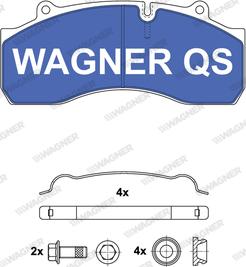 Wagner 2914304950 - Гальмівні колодки, дискові гальма autozip.com.ua