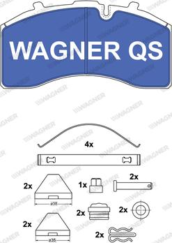 Wagner 2915804950 - Гальмівні колодки, дискові гальма autozip.com.ua