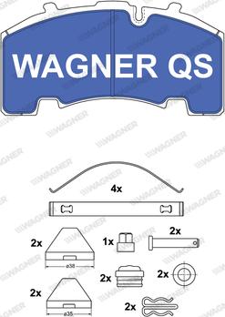 Wagner 2926404950 - Гальмівні колодки, дискові гальма autozip.com.ua