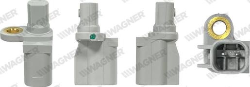 Wagner ABS00028 - Датчик ABS, частота обертання колеса autozip.com.ua