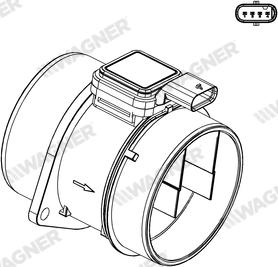 Wagner AFS00094 - Датчик потоку, маси повітря autozip.com.ua