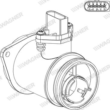 Wagner AFS00096 - Датчик потоку, маси повітря autozip.com.ua