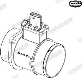 Wagner AFS00091 - Датчик потоку, маси повітря autozip.com.ua
