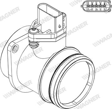 Wagner AFS00044 - Датчик потоку, маси повітря autozip.com.ua
