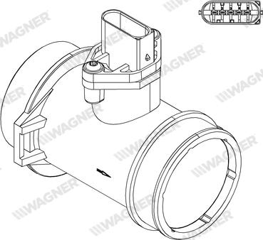 Wagner AFS00045 - Датчик потоку, маси повітря autozip.com.ua