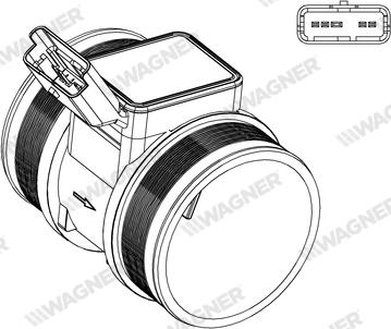 Wagner AFS00042 - Датчик потоку, маси повітря autozip.com.ua