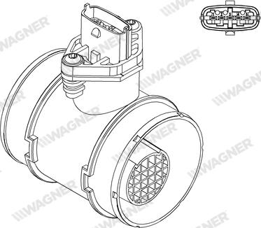 Wagner AFS00059 - Датчик потоку, маси повітря autozip.com.ua