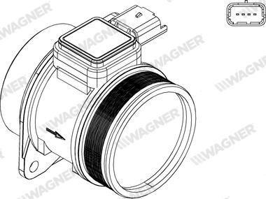 Wagner AFS00054 - Датчик потоку, маси повітря autozip.com.ua