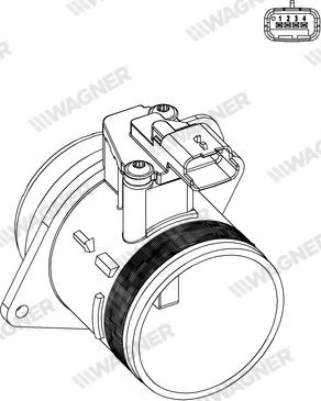 Wagner AFS00053 - Датчик потоку, маси повітря autozip.com.ua