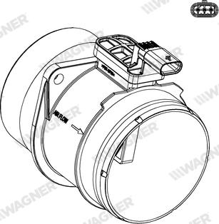 Wagner AFS00069 - Датчик потоку, маси повітря autozip.com.ua