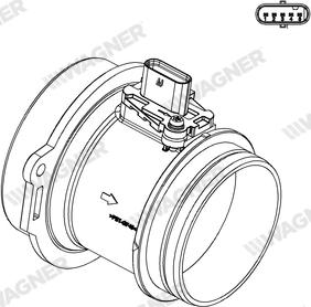 Wagner AFS00066 - Датчик потоку, маси повітря autozip.com.ua