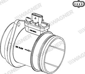 Wagner AFS00067 - Датчик потоку, маси повітря autozip.com.ua
